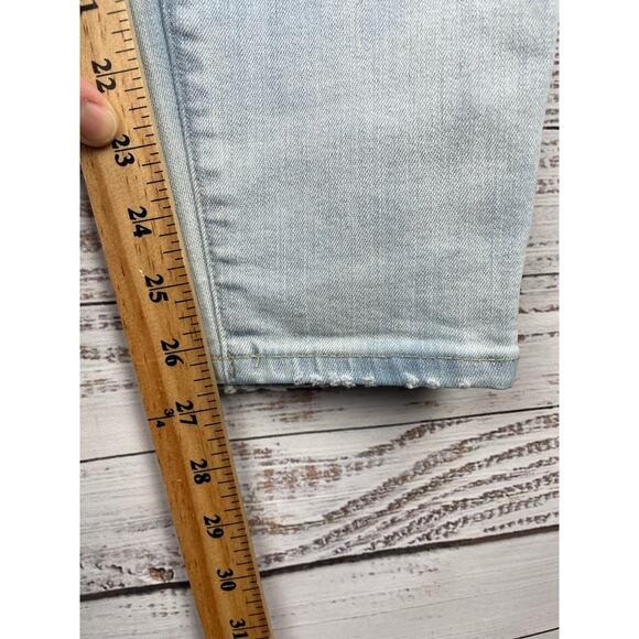 Madewell 9” Mid Rise Skinny Crop Jeans 32 Light Wash Stretch Soft Basic Normcore - Picture 5 of 11